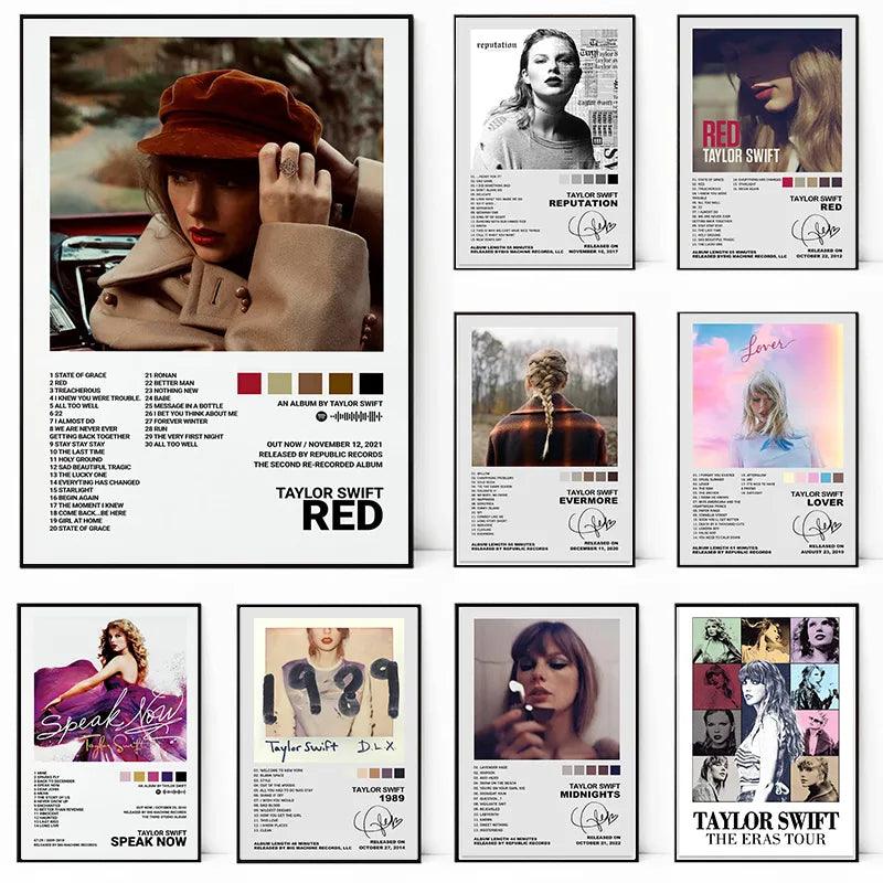 Taylor Swift Music Posters - Classic Album Wall Art - Home Decor - Brand My Case