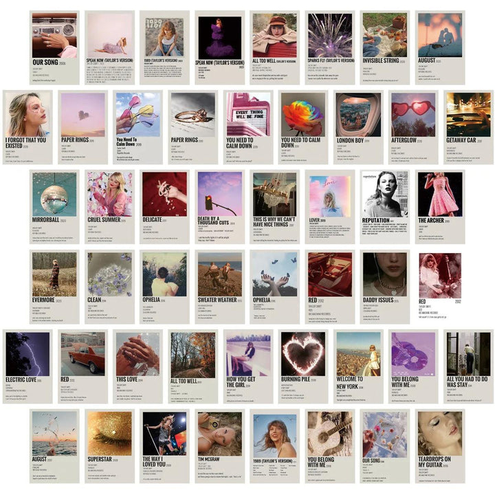 Taylor Swift Music Posters - Wall Art Gift for Fans - Room Decor - Brand My Case