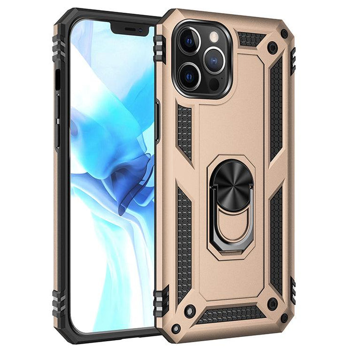 Tech Armor Ring Stand Grip Case with Metal Plate for iPhone 12 / - Brand My Case