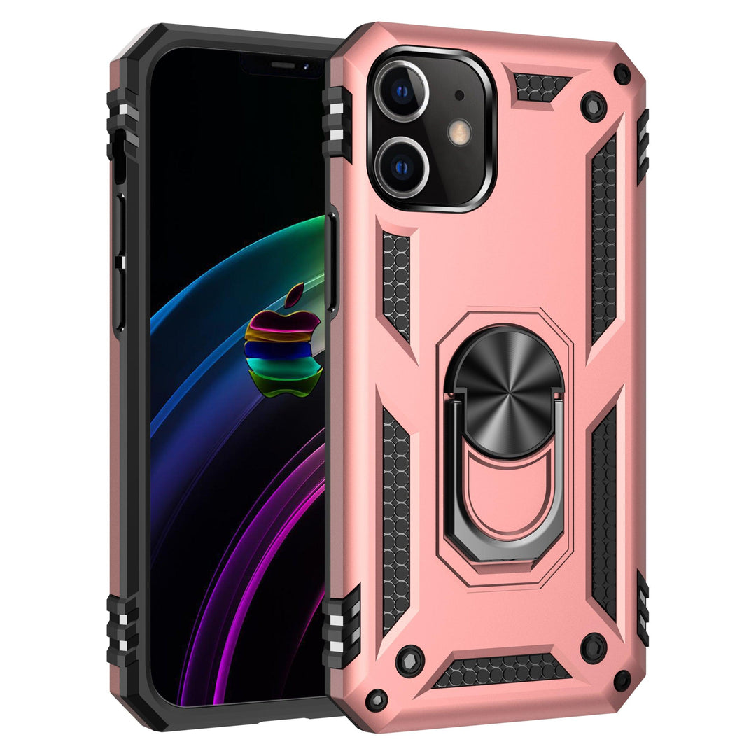 Tech Armor Ring Stand Grip Case with Metal Plate for iPhone 12 Mini - Brand My Case