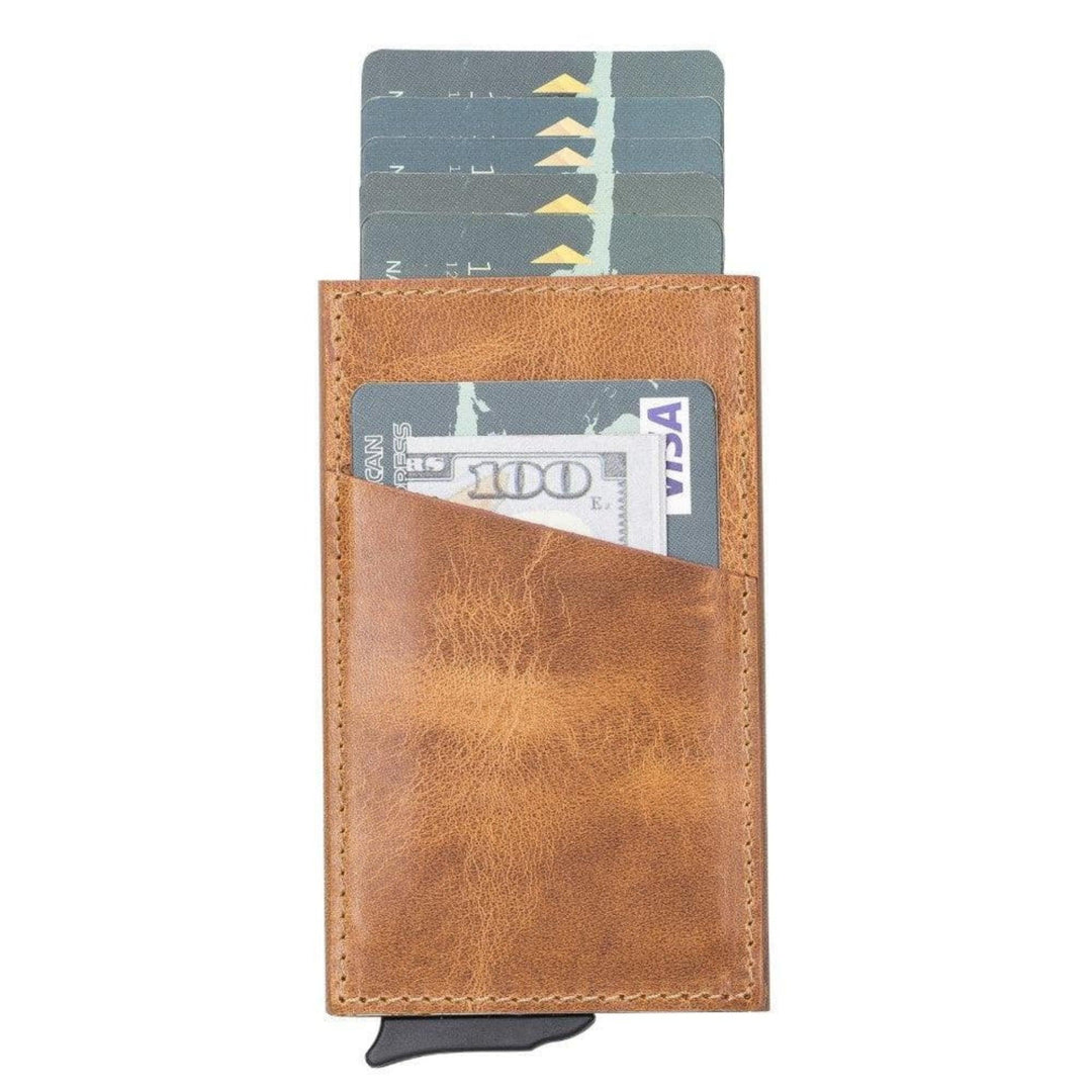 Telluride Leather Popup Cardholder for Men and Women - Brand My Case