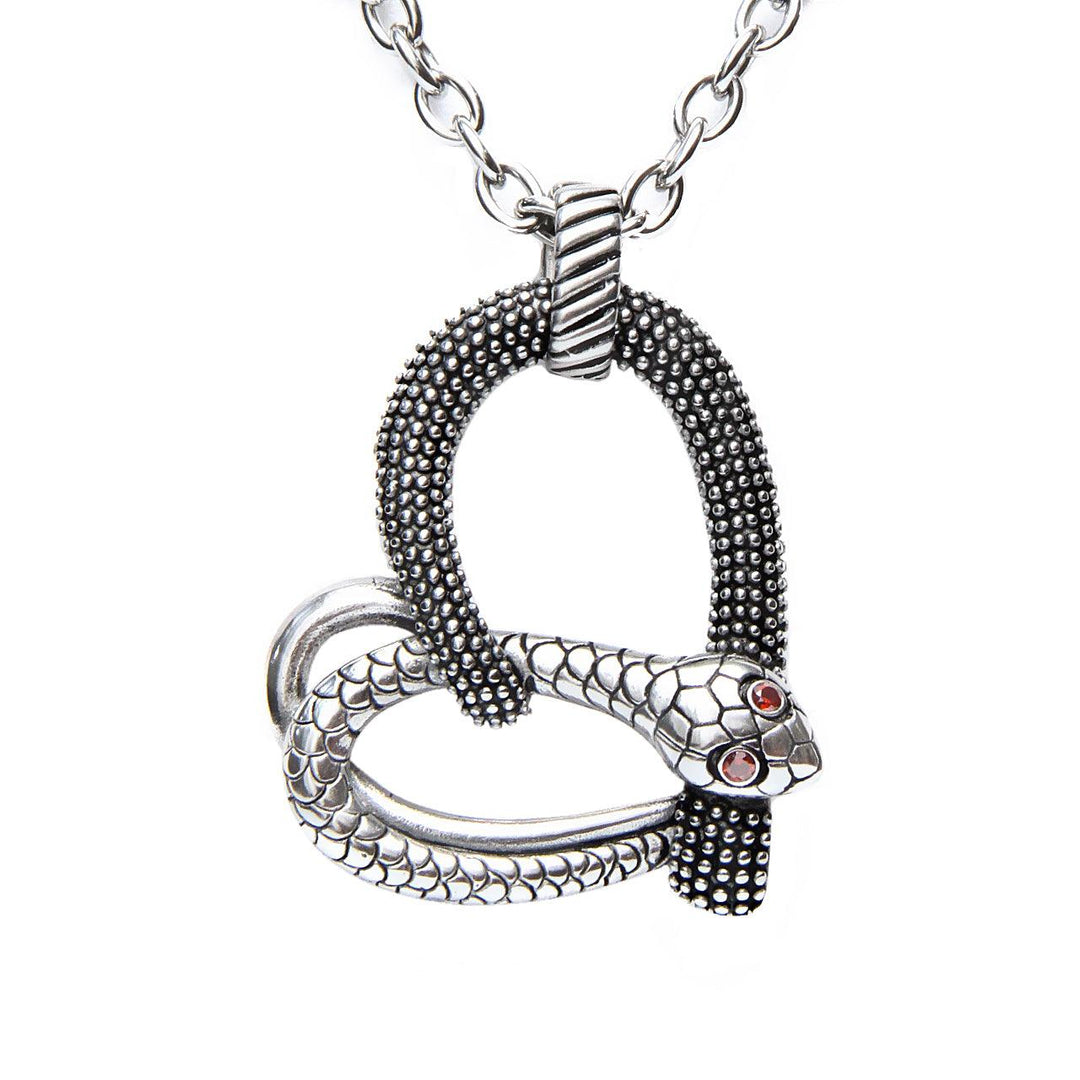 Temptation - Snake Heart Necklace - Brand My Case