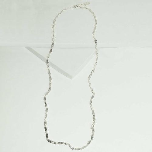 Textured link long chain necklace - Brand My Case