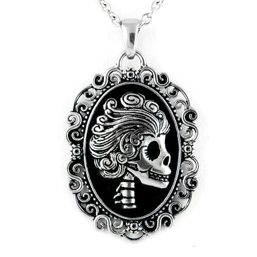 The Ghoulish Damsel Cameo Necklace - Brand My Case