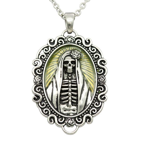 The Madonna Skull Cameo Necklace - Brand My Case