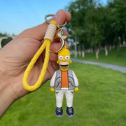 The Simpsons Keychain Cartoon Anime Figure Key Ring Phone Hanging Pendant Kawaii Holder Car Key Chain Birthday Christmas Gift - Brand My Case