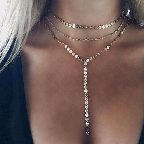 Three Layer Lariat Necklace - Brand My Case