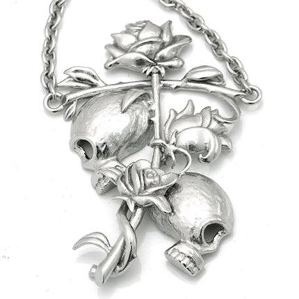 Til Death Do Us Part - Skulls with Rose Necklace - Brand My Case