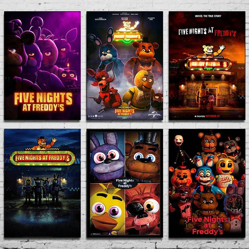 Title: Five Nights at Freddy's Canvas Art Print - Iconic Gaming Wall Poster - Brand My Case