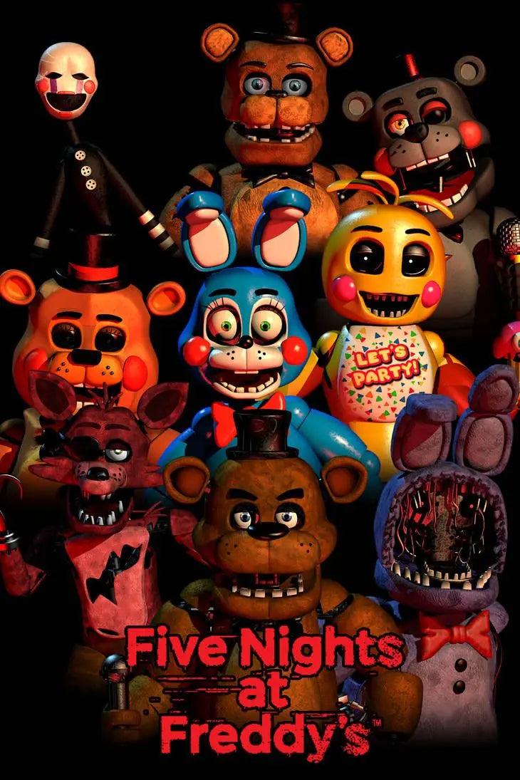Title: Five Nights at Freddy's Canvas Art Print - Iconic Gaming Wall Poster - Brand My Case