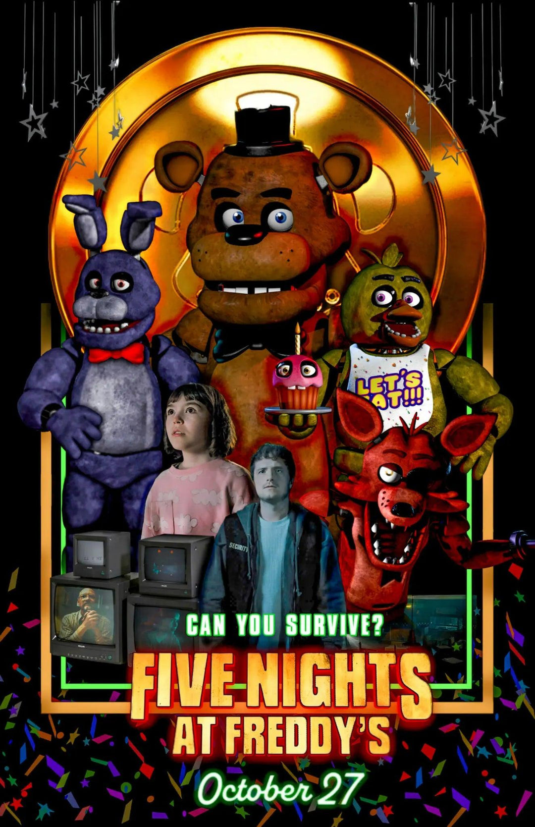 Title: Five Nights at Freddy's Canvas Art Print - Iconic Gaming Wall Poster - Brand My Case