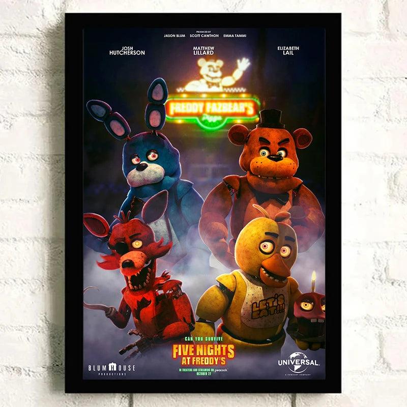 Title: Five Nights at Freddy's Canvas Art Print - Iconic Gaming Wall Poster - Brand My Case