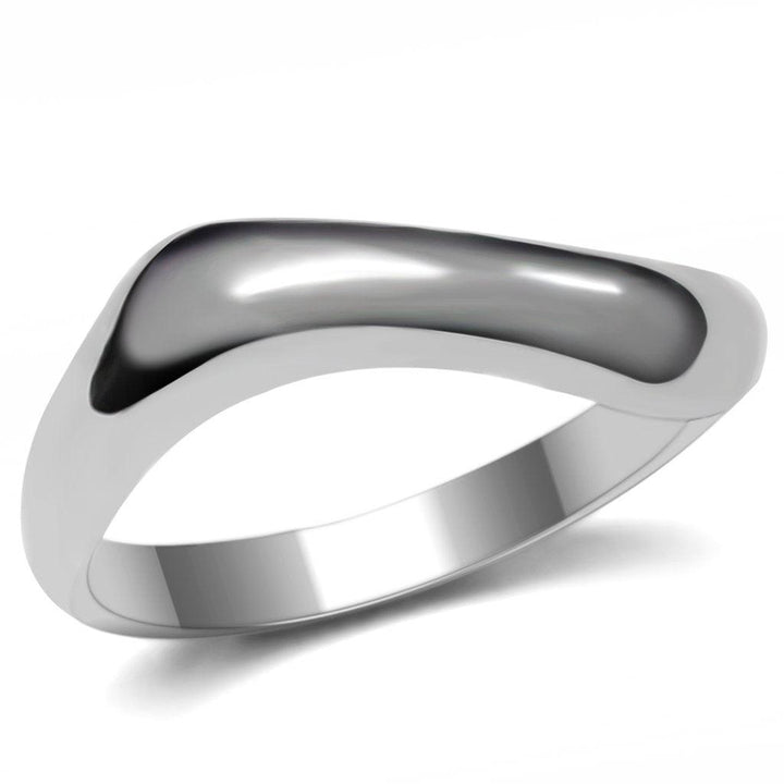 TK031 - High polished (no plating) Stainless Steel Ring with No Stone - Brand My Case