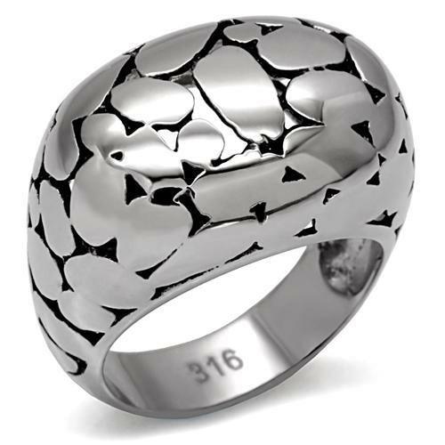 TK048 - High polished (no plating) Stainless Steel Ring with No Stone - Brand My Case