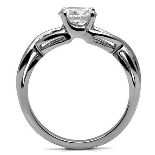TK065 - High polished (no plating) Stainless Steel Ring with AAA Grade - Brand My Case