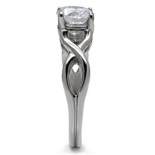TK065 - High polished (no plating) Stainless Steel Ring with AAA Grade - Brand My Case