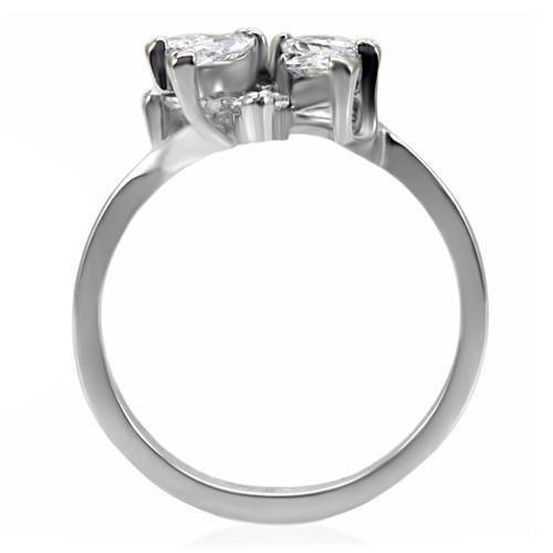 TK075 - High polished (no plating) Stainless Steel Ring with AAA Grade - Brand My Case