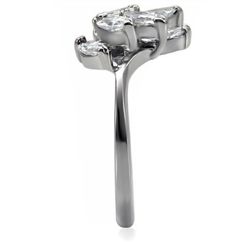 TK075 - High polished (no plating) Stainless Steel Ring with AAA Grade - Brand My Case