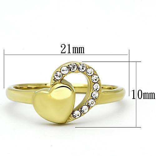 TK1024 - IP Gold(Ion Plating) Stainless Steel Ring with Top Grade - Brand My Case