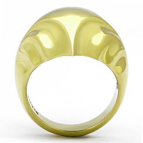 TK1026 - IP Gold(Ion Plating) Stainless Steel Ring with No Stone - Brand My Case