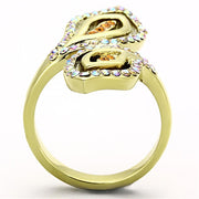 TK1289 - IP Gold(Ion Plating) Stainless Steel Ring with Top Grade - Brand My Case