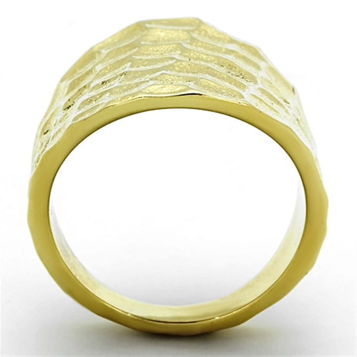 TK1383 - IP Gold(Ion Plating) Stainless Steel Ring with No Stone - Brand My Case