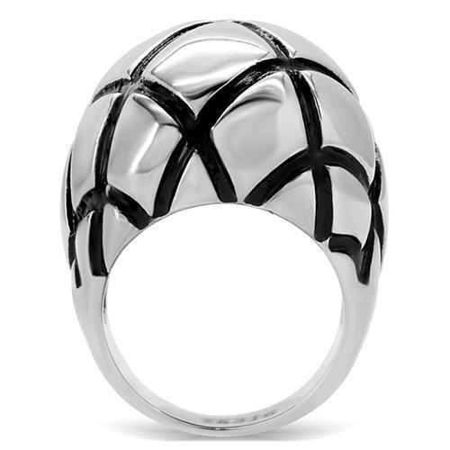TK139 - High polished (no plating) Stainless Steel Ring with No Stone - Brand My Case