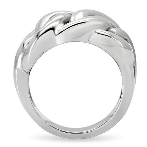 TK147 - High polished (no plating) Stainless Steel Ring with No Stone - Brand My Case