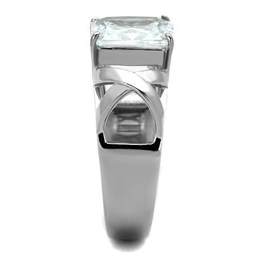 TK1530 - High polished (no plating) Stainless Steel Ring with AAA - Brand My Case