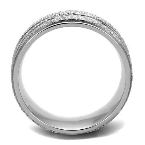 TK1671 - High polished (no plating) Stainless Steel Ring with No Stone - Brand My Case