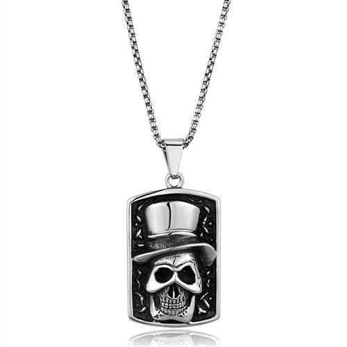 TK1985 - High polished (no plating) Stainless Steel Necklace with No - Brand My Case