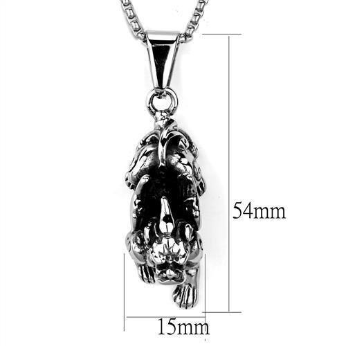 TK1998 - High polished (no plating) Stainless Steel Necklace with No - Brand My Case