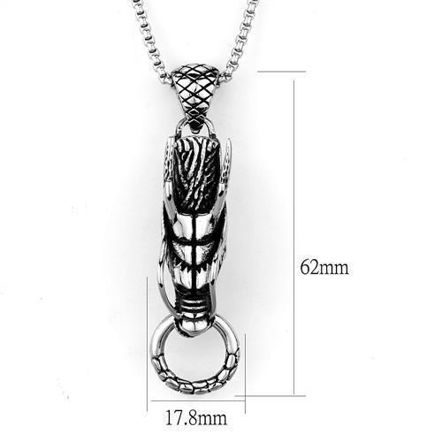 TK2005 - High polished (no plating) Stainless Steel Necklace with No - Brand My Case