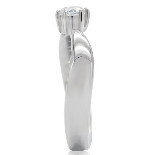 TK201 - High polished (no plating) Stainless Steel Ring with AAA Grade - Brand My Case