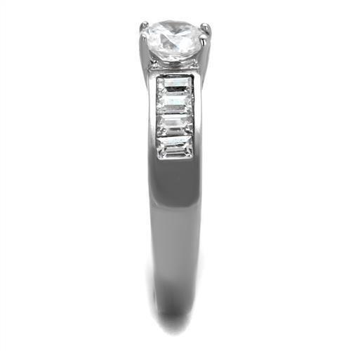 TK2117 - High polished (no plating) Stainless Steel Ring with AAA - Brand My Case