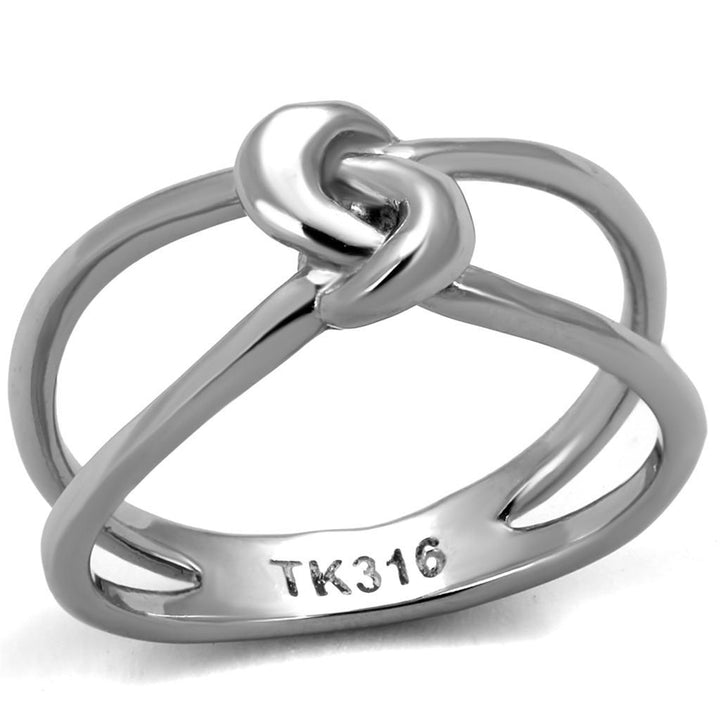 TK2262 - High polished (no plating) Stainless Steel Ring with No Stone - Brand My Case