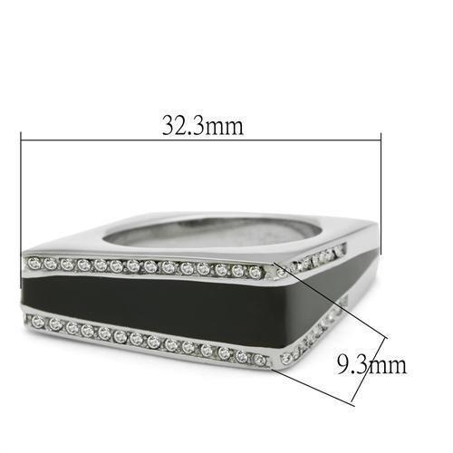 TK232 - High polished (no plating) Stainless Steel Ring with Top Grade - Brand My Case