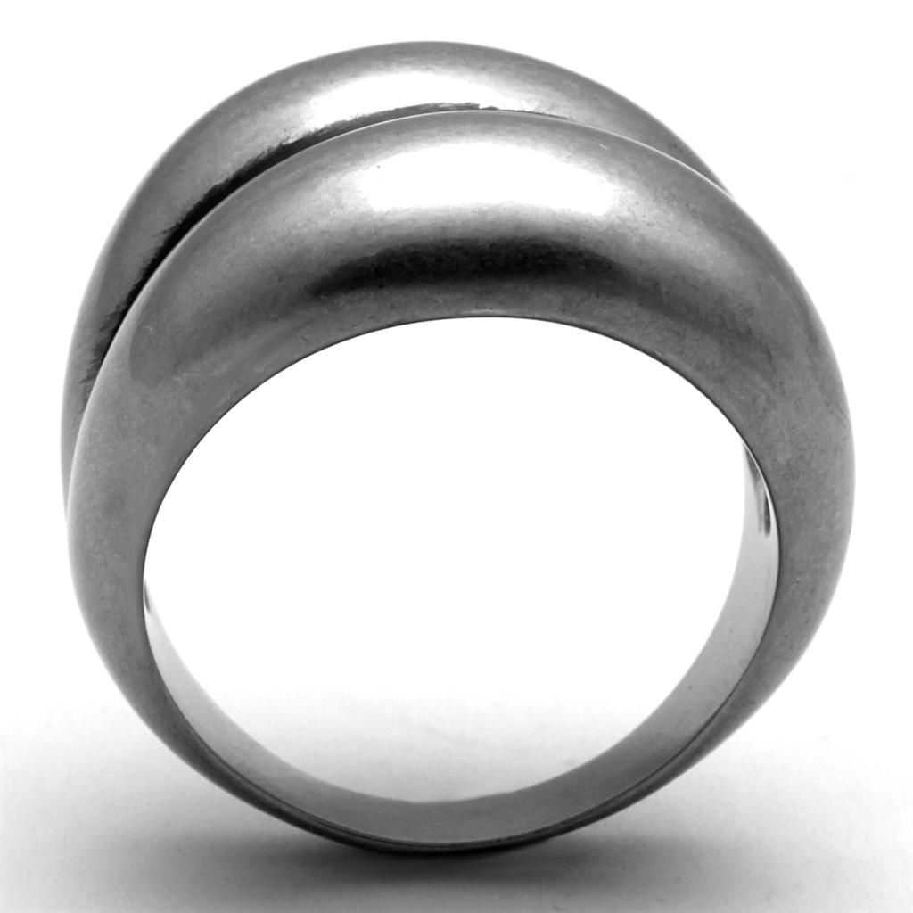 TK2415 - Antique Silver Stainless Steel Ring with No Stone - Brand My Case