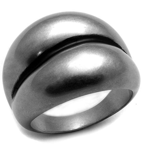 TK2415 - Antique Silver Stainless Steel Ring with No Stone - Brand My Case