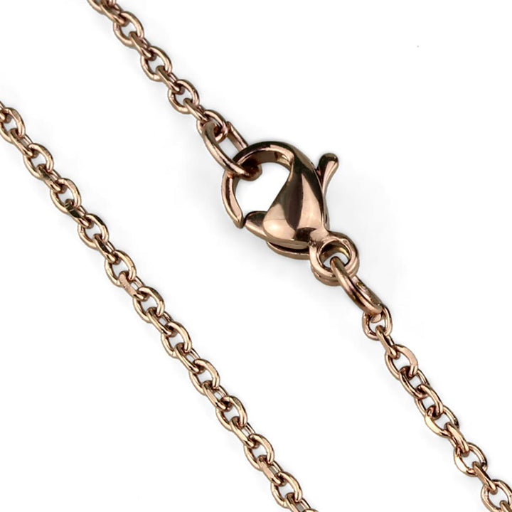 TK2423R - IP Rose Gold(Ion Plating) Stainless Steel Chain with No - Brand My Case