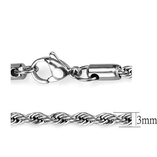 TK2434 - High polished (no plating) Stainless Steel Chain with No - Brand My Case