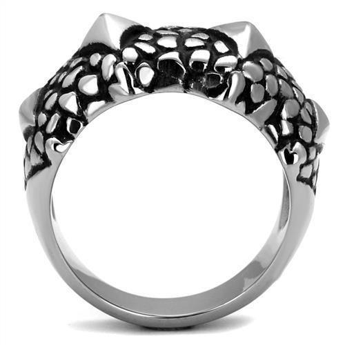 TK2513 - High polished (no plating) Stainless Steel Ring with Epoxy - Brand My Case