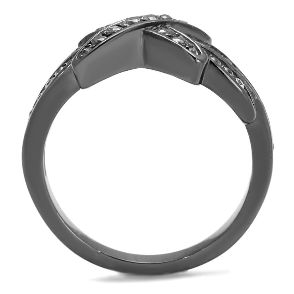 TK2689 - IP Light Black (IP Gun) Stainless Steel Ring with AAA Grade - Brand My Case