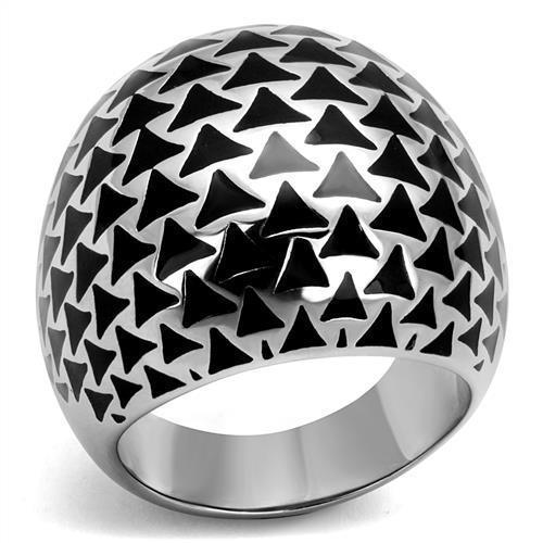 TK2830 - High polished (no plating) Stainless Steel Ring with No Stone - Brand My Case