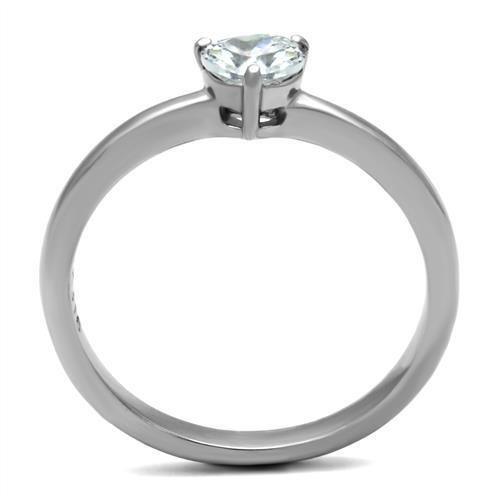 TK2904 - High polished (no plating) Stainless Steel Ring with AAA - Brand My Case