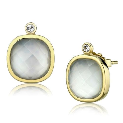 TK2912 - IP Gold(Ion Plating) Stainless Steel Earrings with Precious - Brand My Case