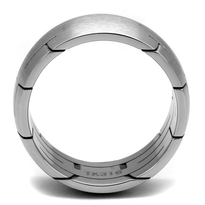TK2920 - High polished (no plating) Stainless Steel Ring with No Stone - Brand My Case