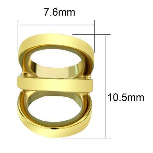 TK2952 - IP Gold(Ion Plating) Stainless Steel Earrings with No Stone - Brand My Case