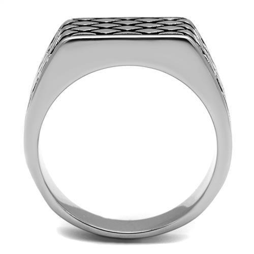 TK3009 - High polished (no plating) Stainless Steel Ring with Epoxy - Brand My Case