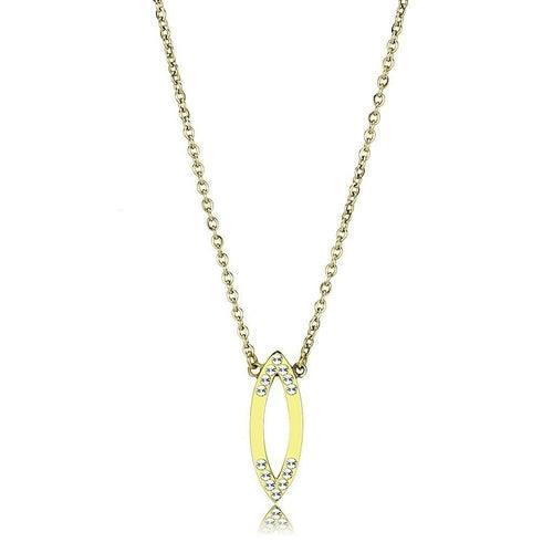 TK3285 - IP Gold(Ion Plating) Stainless Steel Necklace with Top Grade - Brand My Case